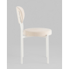 Стул Бриф SN велюр молочный каркас белый муар 4шт