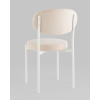 Стул Бриф SN велюр молочный каркас белый муар 4шт