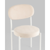 Стул Бриф SN велюр молочный каркас белый муар 4шт