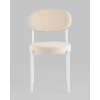Стул Бриф SN велюр молочный каркас белый муар 4шт