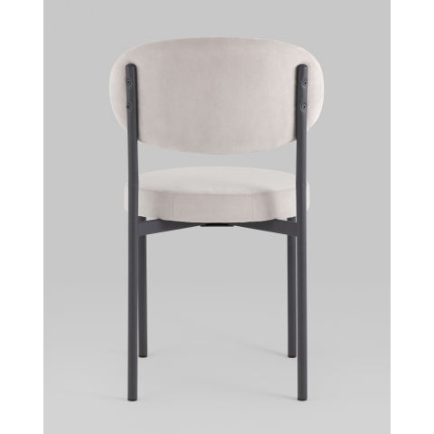 Стул Бриф SN велюр светло-серый каркас антрацитовый муар, 4шт./уп.