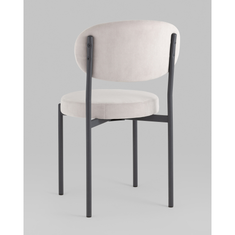 Стул Бриф SN велюр светло-серый каркас антрацитовый муар, 4шт./уп.