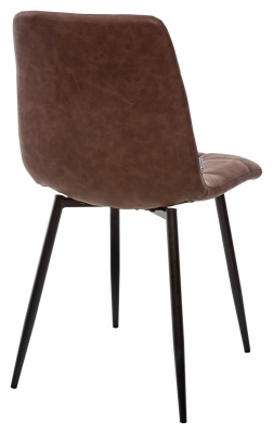 Стул CHILLI RU-05 коричневый винтаж, экокожа PU