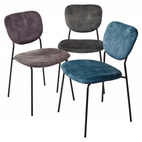 Стул CONVERS античный серый, велюр