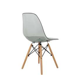 Стул Eames прозрачный серый