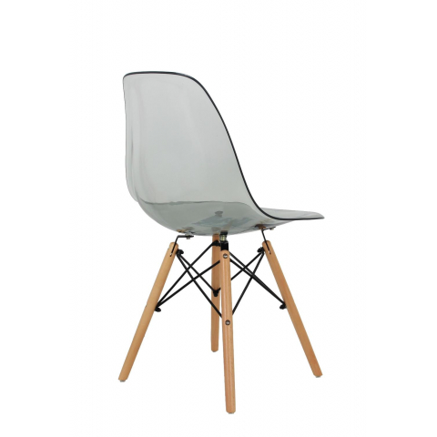 Стул Eames прозрачный серый