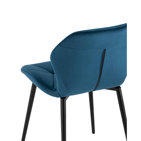Стул Эдвин велюр синий