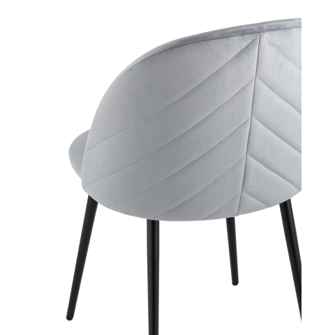 Стул Фолио велюр серый