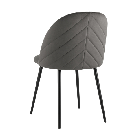 Стул Фолио велюр тёмно-серый