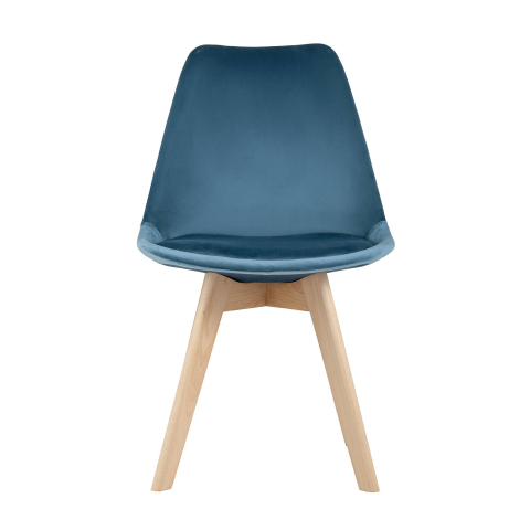 Стул FRANKFURT велюр синий