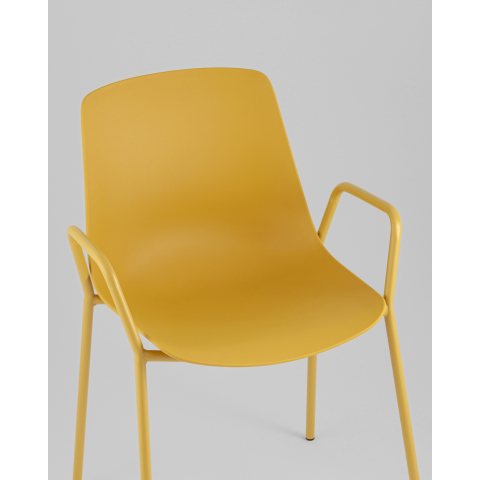 Стул Kaira пластик горчичный
