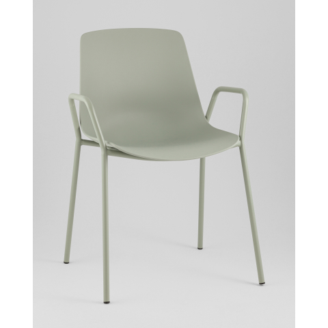 Стул Kaira пластик серо-зеленый