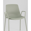 Стул Kaira пластик серо-зеленый