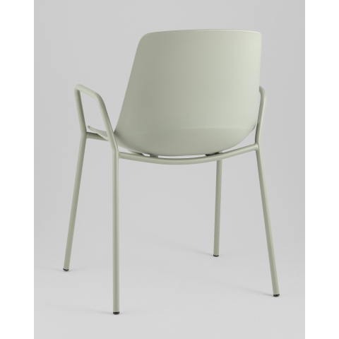 Стул Kaira пластик серо-зеленый