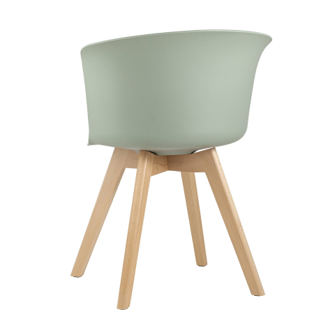 Стул Blossom с подушкой серо-зеленый