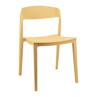 Стул Морис пластик бледно-желтый
