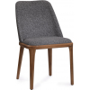 Стул Nensy каркас темный орех, ткань серая