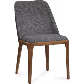 Стул Nensy каркас темный орех, ткань серая