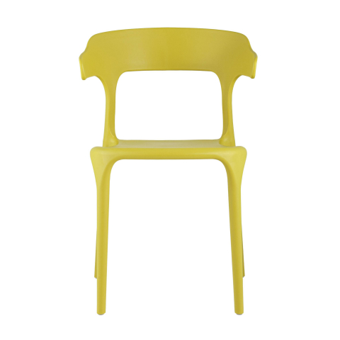 Стул Нео пластик горчичный