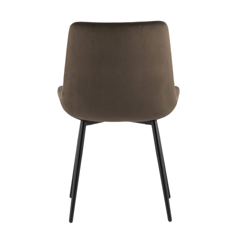 Стул Остин велюр тёмно-коричневый