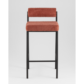 Стул полубарный Балла букле коралловый
