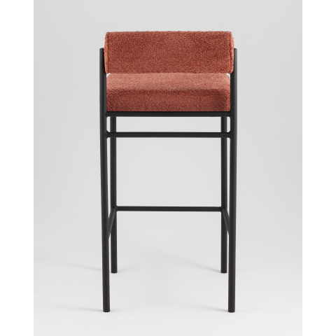 Стул полубарный Балла букле коралловый