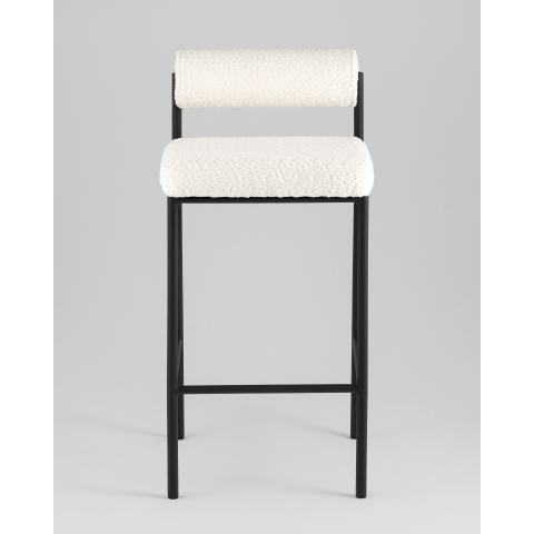 Стул полубарный Балла букле молочный