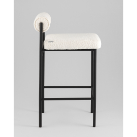 Стул полубарный Балла букле молочный