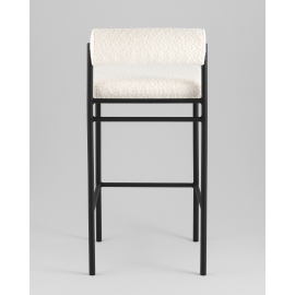Стул полубарный Балла букле молочный