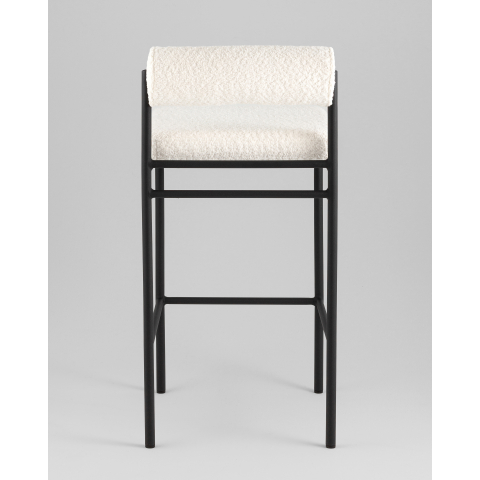 Стул полубарный Балла букле молочный