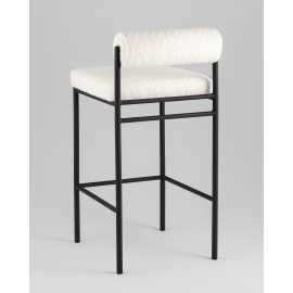 Стул полубарный Балла букле молочный