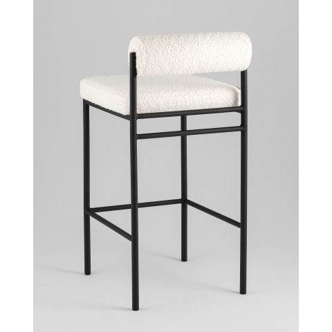 Стул полубарный Балла букле молочный