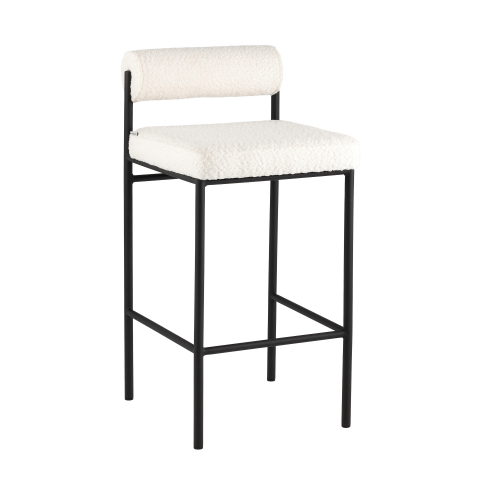 Стул полубарный Балла букле молочный