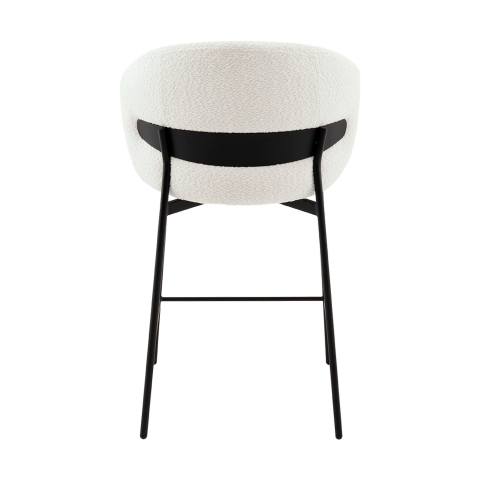 Стул полубарный Блейз букле белый