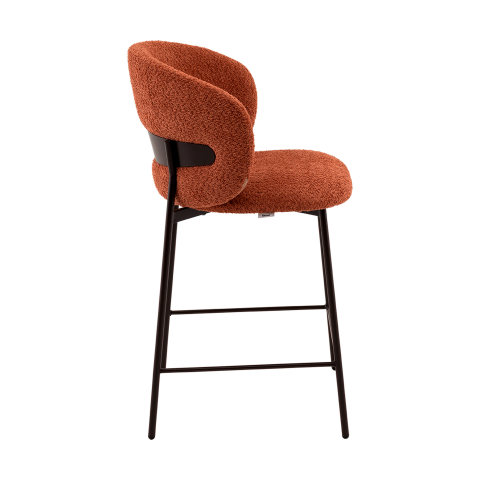 Стул полубарный Блейз букле терракотовый