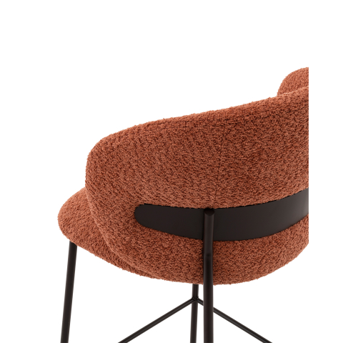 Стул полубарный Блейз букле терракотовый