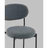 Стул полубарный Бриф DD букле темно-серый