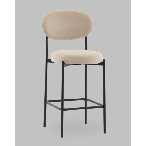 Стул Полубарный Бриф DD велюр бежевый