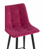 Стул полубарный Джанго велюр винный высота сиденья 60 см