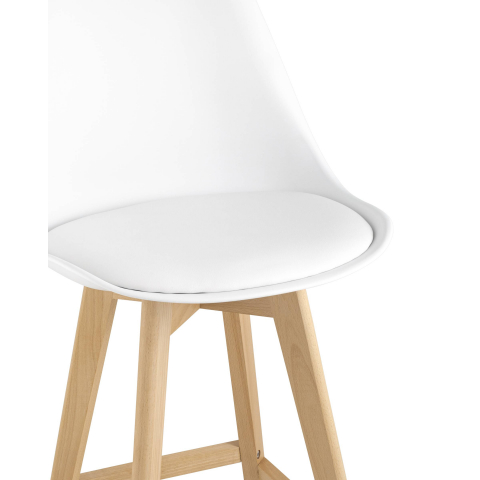 Стул полубарный FRANKFURT белый