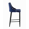 Стул полубарный Коби велюр синий