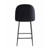 Стул полубарный Логан велюр черный
