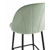Стул полубарный Логан велюр фисташковый