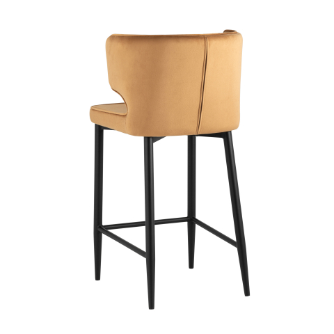 Стул полубарный Матео велюр терракотовый