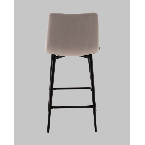 Стул полубарный Одди Diamond велюр светло-серый