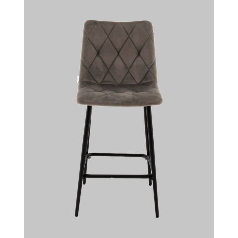 Стул полубарный Одди Diamond велюр темно-серый