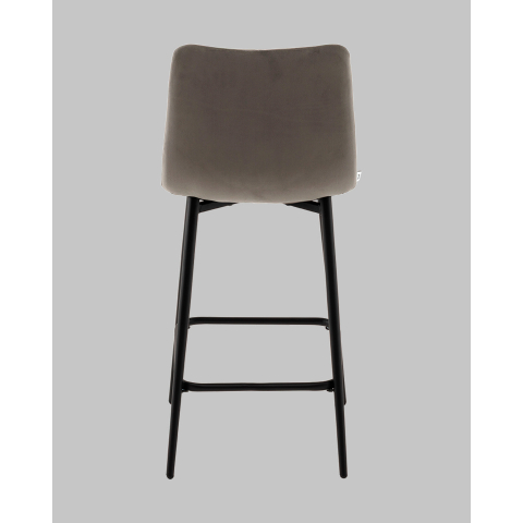 Стул полубарный Одди Diamond велюр темно-серый