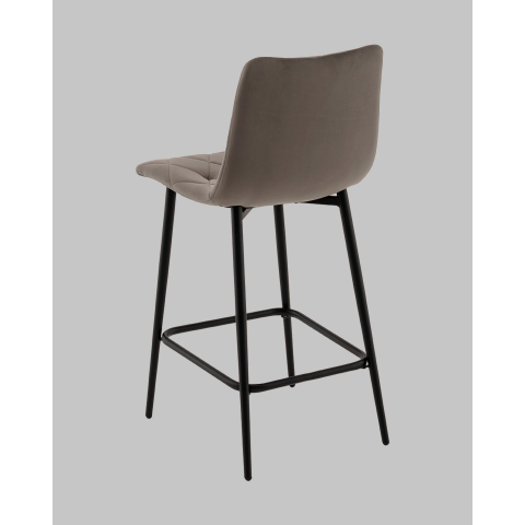 Стул полубарный Одди Diamond велюр темно-серый