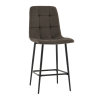 Стул полубарный Одди велюр темно-серый