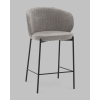 Стул полубарный Тисдейл букле серый